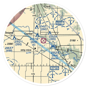 Minnkota Private Airport (23ND) VFR Sectional Sticker (20 mile)