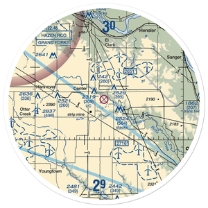 Minnkota Private Airport (23ND) VFR Sectional Sticker (30 mile)
