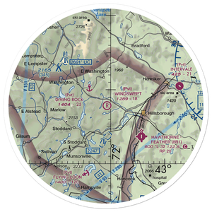 Windswept Airport (23NH) VFR Sectional Sticker (30 mile)