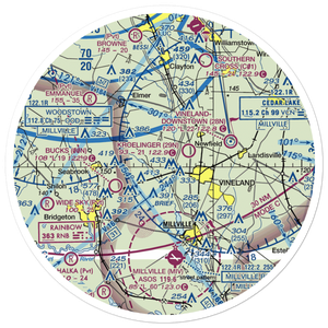 Alliance Airport (23NJ) VFR Sectional Sticker (30 mile)