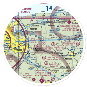 Long Acre Farms Airport (23NK) VFR Sectional Sticker (30 mile)