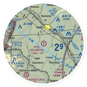 Jolamtra Landing Area Airport (23NY) VFR Sectional Sticker (20 mile)