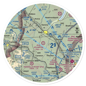 Jolamtra Landing Area Airport (23NY) VFR Sectional Sticker (30 mile)
