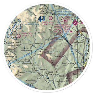 North Windham Airport (23VT) VFR Sectional Sticker (30 mile)