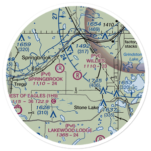 Willie's Airport (23WN) VFR Sectional Sticker (20 mile)