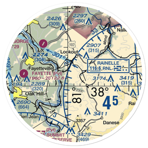 Bocamanu Airport (23WV) VFR Sectional Sticker (20 mile)