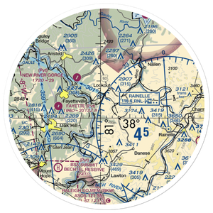 Bocamanu Airport (23WV) VFR Sectional Sticker (30 mile)