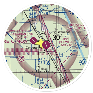 Boswell Airport (24CL) VFR Sectional Sticker (20 mile)