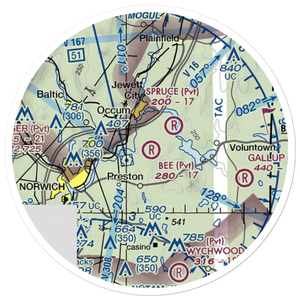 Bee Field (24CT) VFR Sectional Sticker (20 mile)