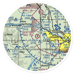 Isley Field (24IA) VFR Sectional Sticker (20 mile)
