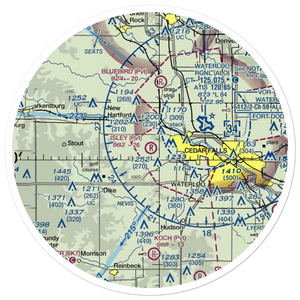 Isley Field (24IA) VFR Sectional Sticker (30 mile)
