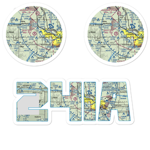 Isley Field (24IA) VFR Sectional Sticker Pack