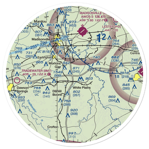 Williams Farm Airport (24KY) VFR Sectional Sticker (30 mile)