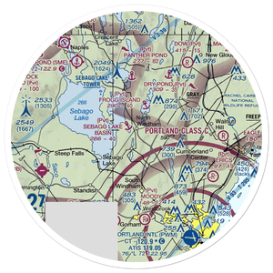 Slip Knot Landing Airport (24ME) VFR Sectional Sticker (30 mile)