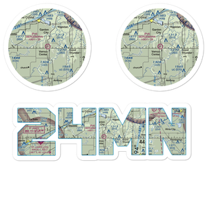 Bergemann Airport (24MN) VFR Sectional Sticker Pack