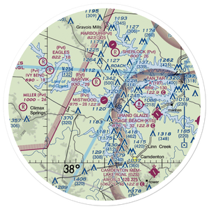 Mistwood Airport (24MO) VFR Sectional Sticker (30 mile)