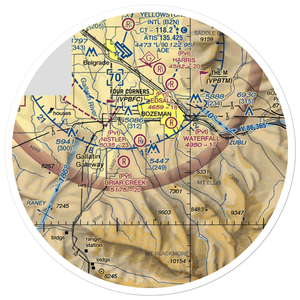 Haggerty Airport (24MT) VFR Sectional Sticker (30 mile)