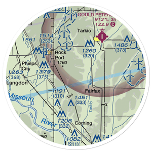 Steele Airport (24MU) VFR Sectional Sticker (20 mile)