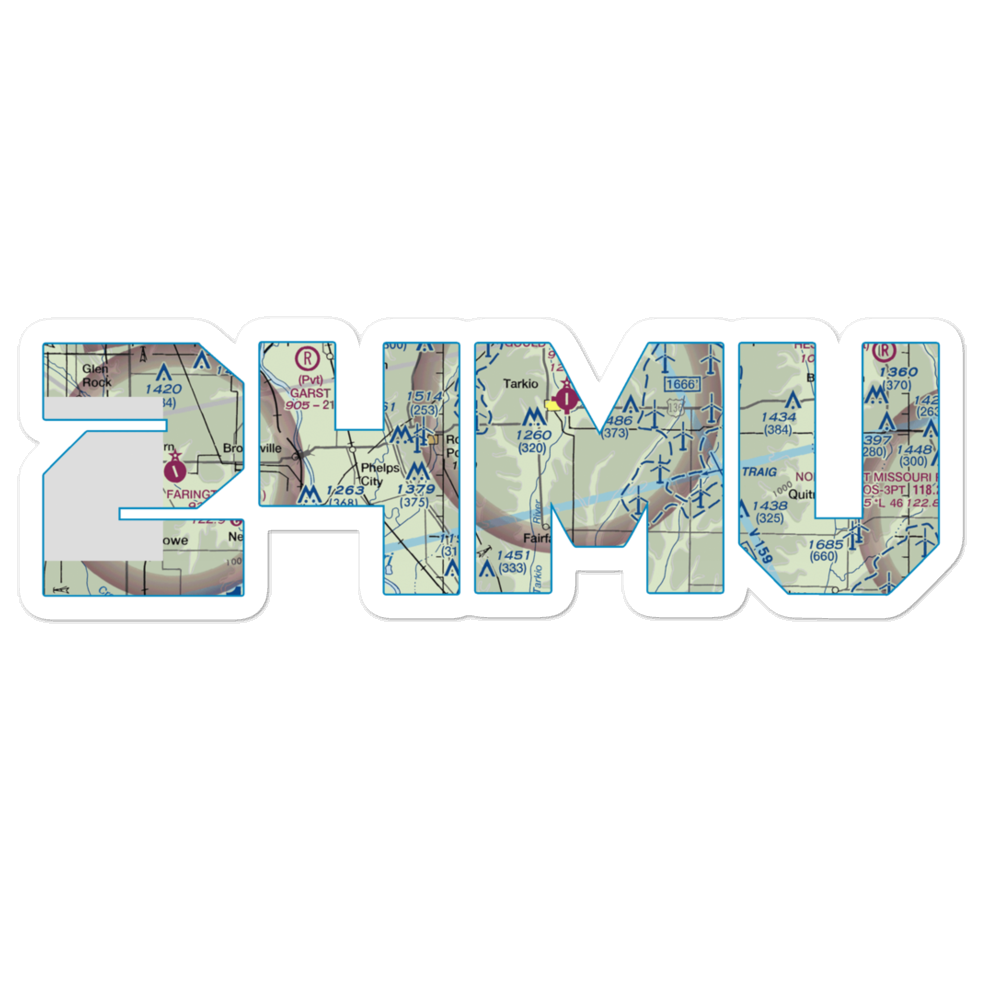 Steele Airport (24MU) VFR Sectional Sticker 