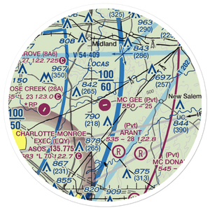 Mc Gee Field (24NC) VFR Sectional Sticker (20 mile)