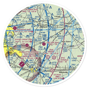 Mc Gee Field (24NC) VFR Sectional Sticker (30 mile)