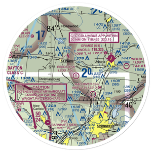 Reeds Airport (24OI) VFR Sectional Sticker (30 mile)