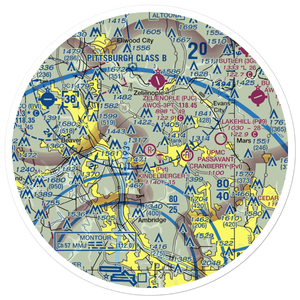 Kindelberger Landing Strip (24PA) VFR Sectional Sticker (30 mile)