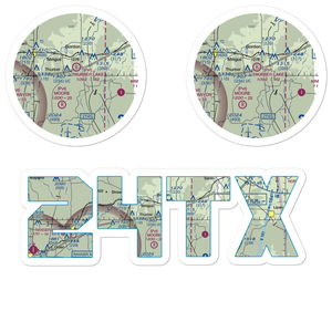 Thurber Lake Airport (24TX) VFR Sectional Sticker Pack
