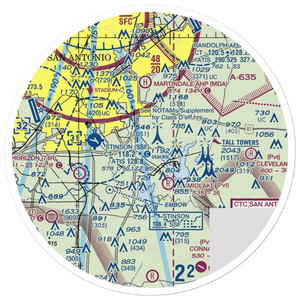 Cross-B Airport (24XA) VFR Sectional Sticker (30 mile)