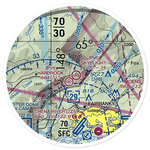 Skyflight Airport (25AA) VFR Sectional Sticker (20 mile)
