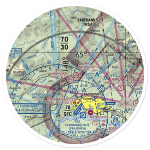 Skyflight Airport (25AA) VFR Sectional Sticker (30 mile)
