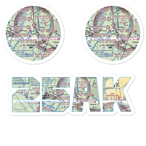 Honeybee Lake Aero Park Airport (25AK) VFR Sectional Sticker Pack