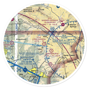 Loma Madera Ranch Airport (25CA) VFR Sectional Sticker (30 mile)