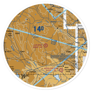 Lux Field (25CD) VFR Sectional Sticker (30 mile)