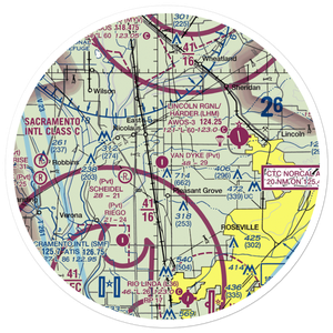 Van Dyke Strip (25CL) VFR Sectional Sticker (30 mile)