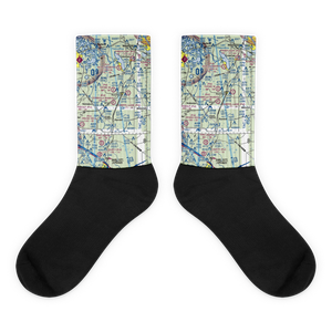 Connell's Wahoo Airport (25FL) VFR Sectional Socks
