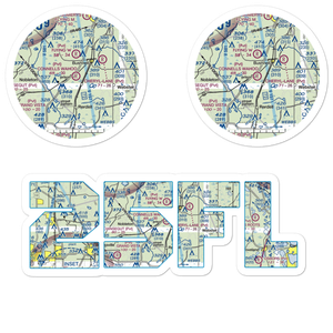 Connell's Wahoo Airport (25FL) VFR Sectional Sticker Pack