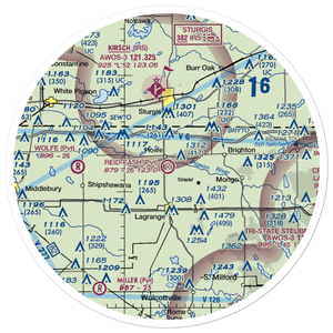 Reid-Eash Airport (25IN) VFR Sectional Sticker (30 mile)