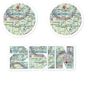 Reid-Eash Airport (25IN) VFR Sectional Sticker Pack