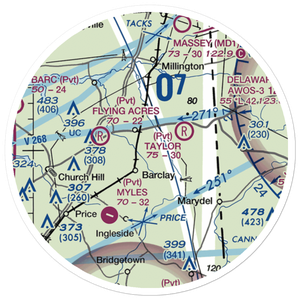 Whalen Field (25MD) VFR Sectional Sticker (20 mile)