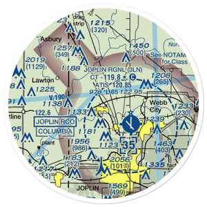 Cook Airport (25MO) VFR Sectional Sticker (20 mile)