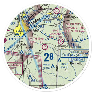 Smith Air Strip (25NC) VFR Sectional Sticker (20 mile)