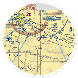Corr Airport (25NE) VFR Sectional Sticker (30 mile)
