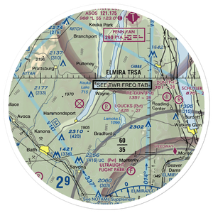 Loucks Airport (25NK) VFR Sectional Sticker (30 mile)