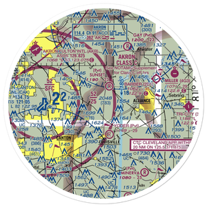 Hammond Airport (25OH) VFR Sectional Sticker (30 mile)