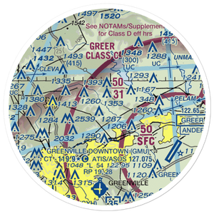 Mountain Ridge Airport (25SC) VFR Sectional Sticker (20 mile)