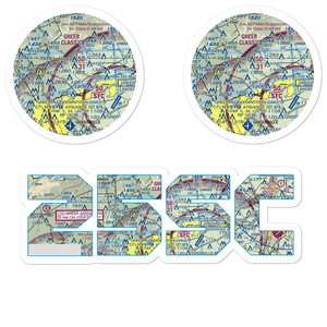 Mountain Ridge Airport (25SC) VFR Sectional Sticker Pack