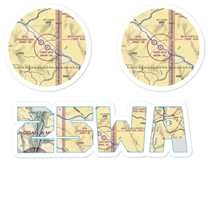 Hart Ranch Airport (25WA) VFR Sectional Sticker Pack