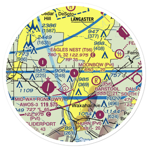 O'Brien Airpark (25XS) VFR Sectional Sticker (20 mile)