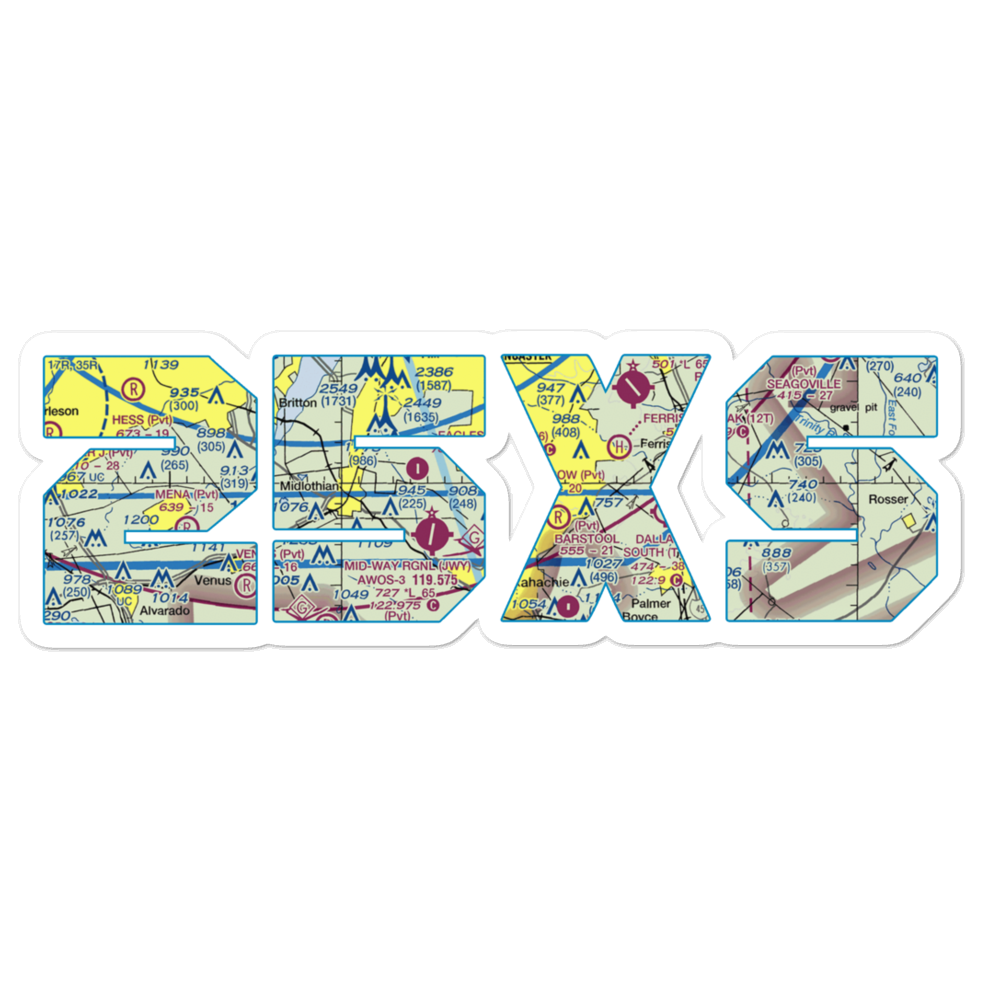 O'Brien Airpark (25XS) VFR Sectional Sticker 
